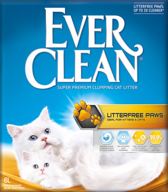 Ever Clean LitterFree Paws clumping cat litter